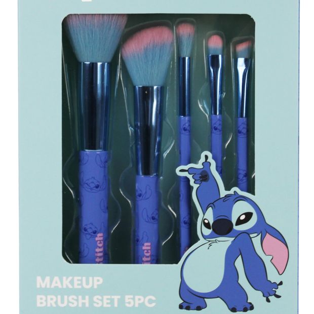 5 Piece Disney Stitch Makeup Brush Set