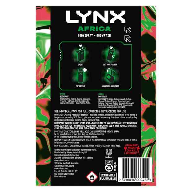 LYNX Africa Duo Gift Set