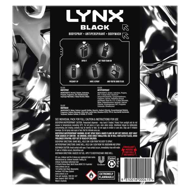 LYNX Black Trio Set