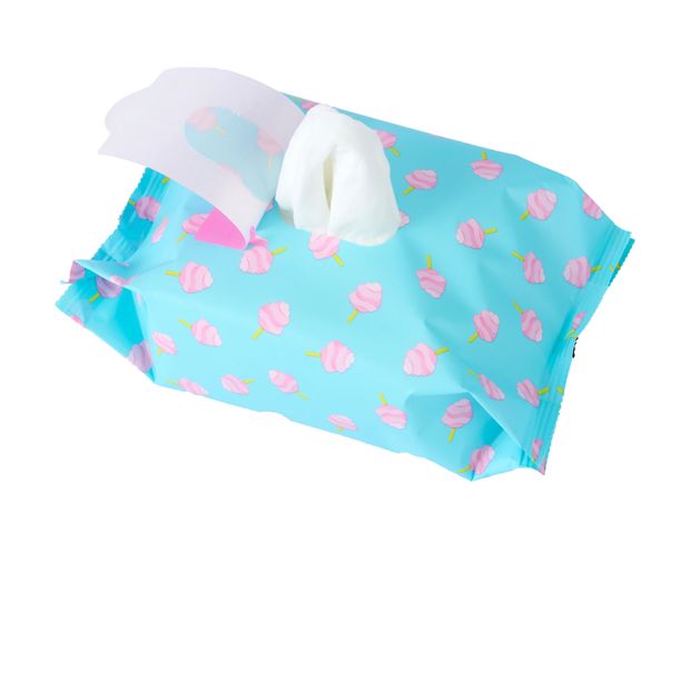 40 Pack Fairy Floss Biodegradable Facial Wipes, Aloe Vera - OXX Skincare