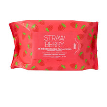 40 Pack Biodegradable Facial Wipes, Strawberry - OXX Skincare