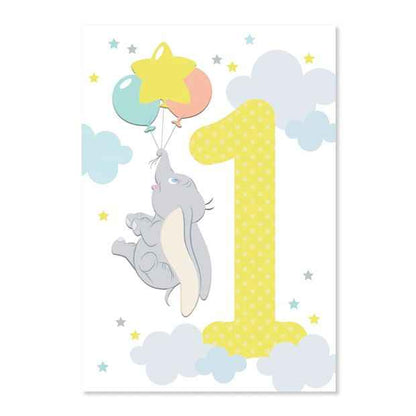 Connections from Hallmark 1st Birthday Card - Disney Dumbo
