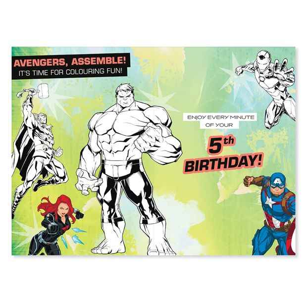 Connections from Hallmark Birthday Card - Avengers 5th