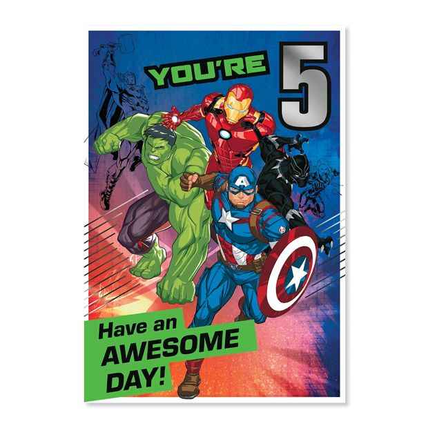 Connections from Hallmark Birthday Card - Avengers 5th