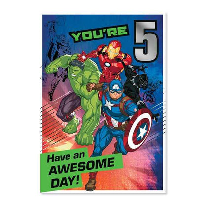 Connections from Hallmark Birthday Card - Avengers 5th