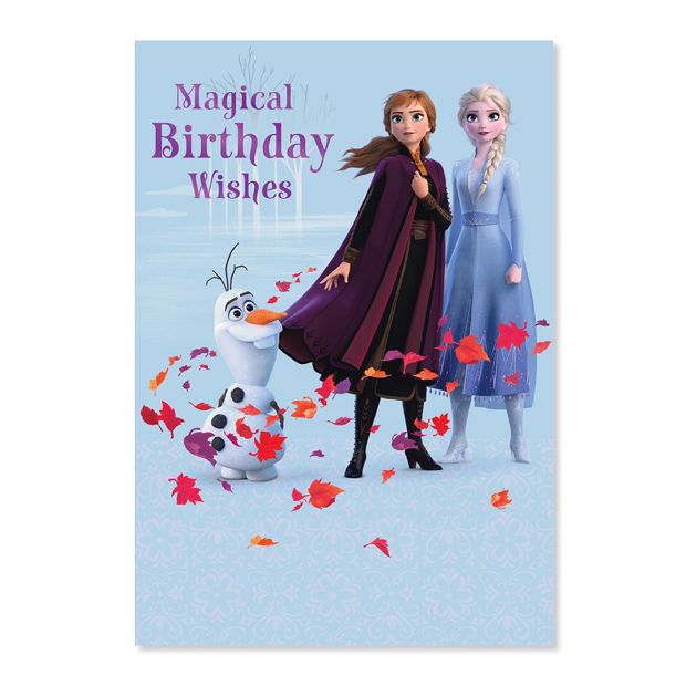 Connections from Hallmark Birthday Card - Disney Frozen Magical Birthday Wishes