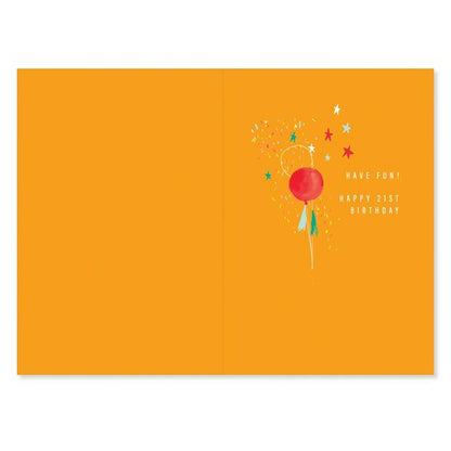 Connections from Hallmark 21st Birthday Card - Birthday Bear