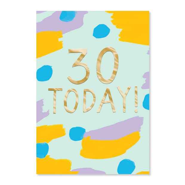 Connections from Hallmark 30th Birthday Card - 30 Today!