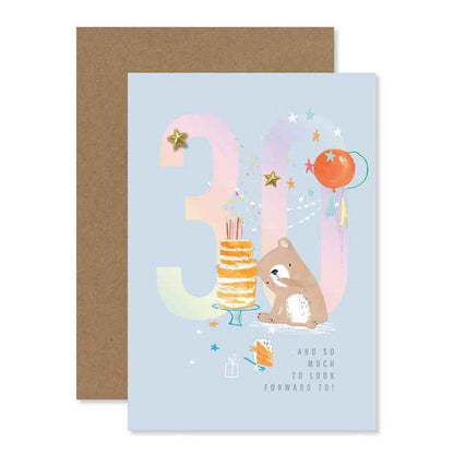 Connections from Hallmark 30th Birthday Card - Birthday Bear