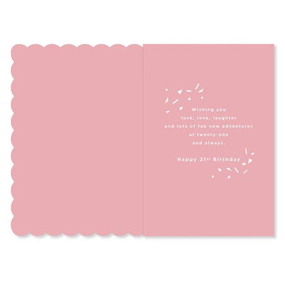 Connections from Hallmark 21st Birthday Card - Floral