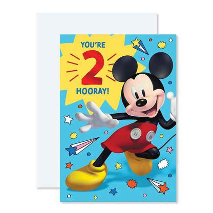 Connections from Hallmark 2nd Birthday Card - Disney Mickey Mouse