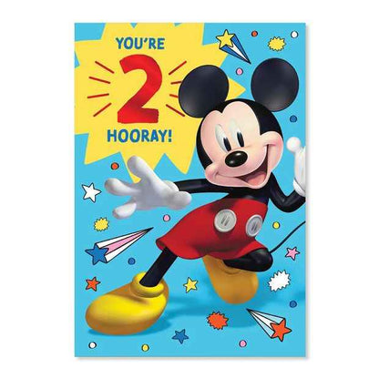Connections from Hallmark 2nd Birthday Card - Disney Mickey Mouse