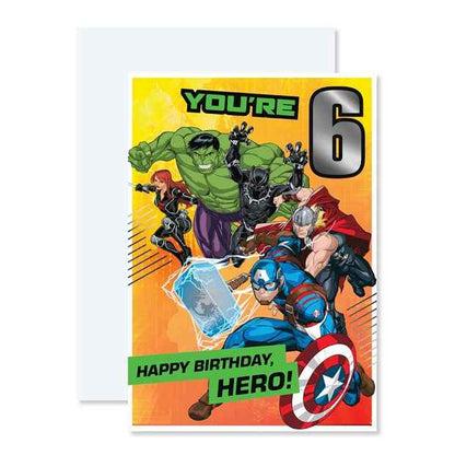 Connections from Hallmark 6th Birthday Card - Marvel Avengers