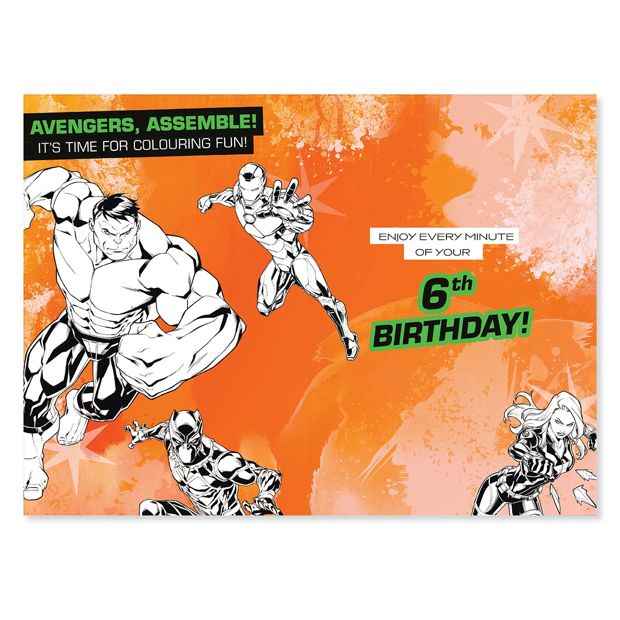 Connections from Hallmark 6th Birthday Card - Marvel Avengers