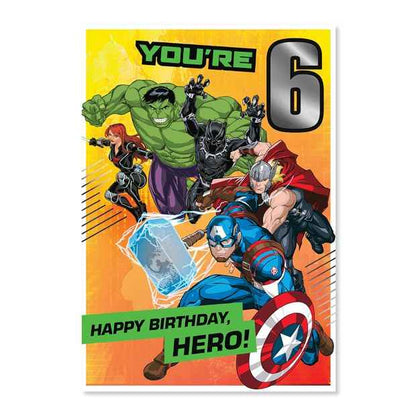 Connections from Hallmark 6th Birthday Card - Marvel Avengers