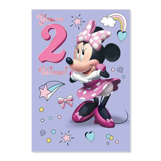 Connections from Hallmark 2nd Birthday Card - Minnie Mouse