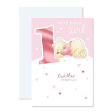Connections from Hallmark 1st Birthday Card - Winnie the Pooh