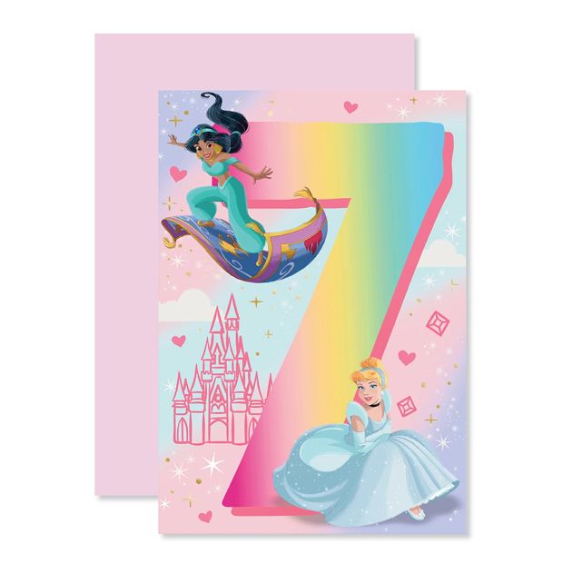 Connections from Hallmark 7th Birthday Card - Disney Princess