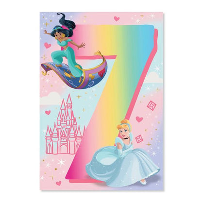 Connections from Hallmark 7th Birthday Card - Disney Princess