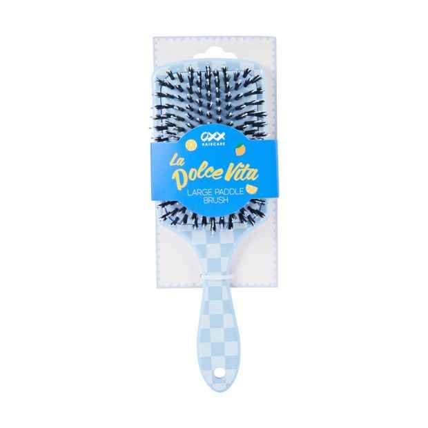 La Dolce Vita Large Paddle Brush, Blue - OXX Haircare