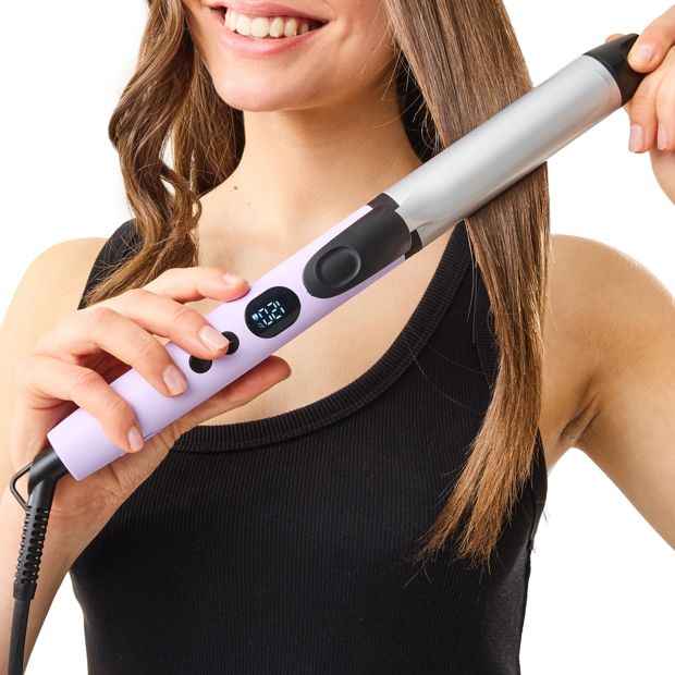Anko 2-in-1 Straightening Curler - Purple