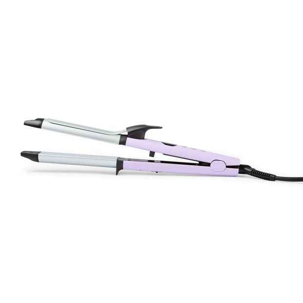Anko 2-in-1 Straightening Curler - Purple