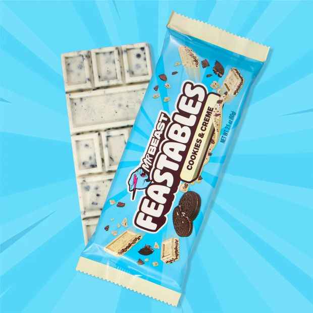 MrBeast Feastables Cookies & Creme Chocolate Bar 60g