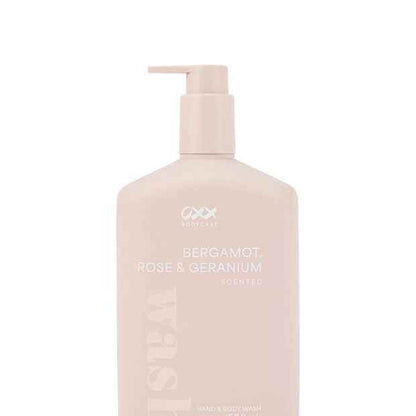 OXX Bodycare Hand and Body Wash 500ml - Bergamot - Rose and Geranium Scented