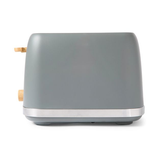 4 Slice Toaster, Grey - Anko