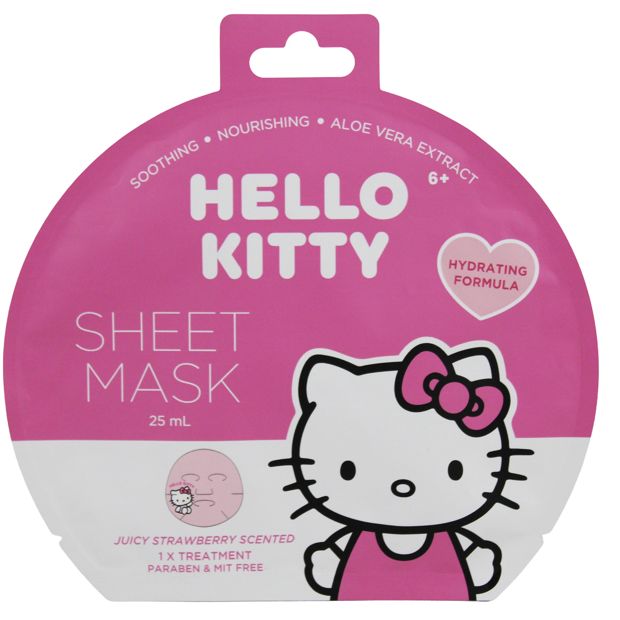 Hello Kitty Sheet Mask 25ml - Juicy Strawberry Scented