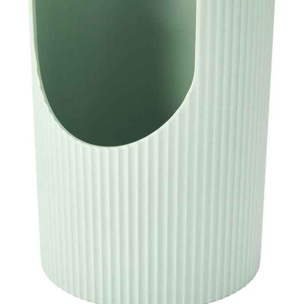Toilet Roll Holder - Linear Design, Sage Green