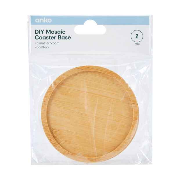 2 Pack DIY Mosaic Coaster Base - Anko
