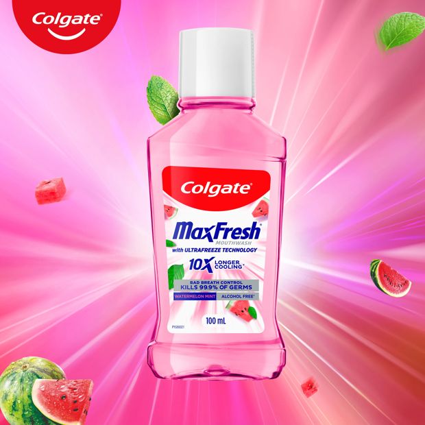 Colgate MaxFresh Watermelon Mint Mouthwash 100ml