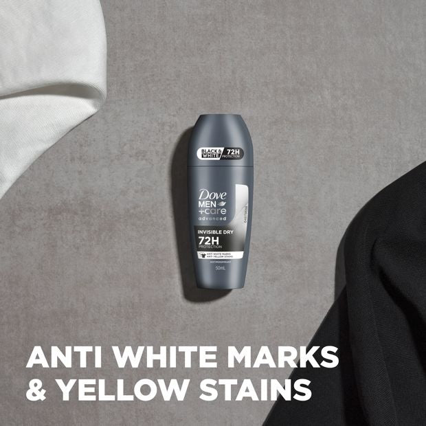 Dove Men + Care Advanced Invisible Dry Antiperspirant Deodorant Roll-On 50ml