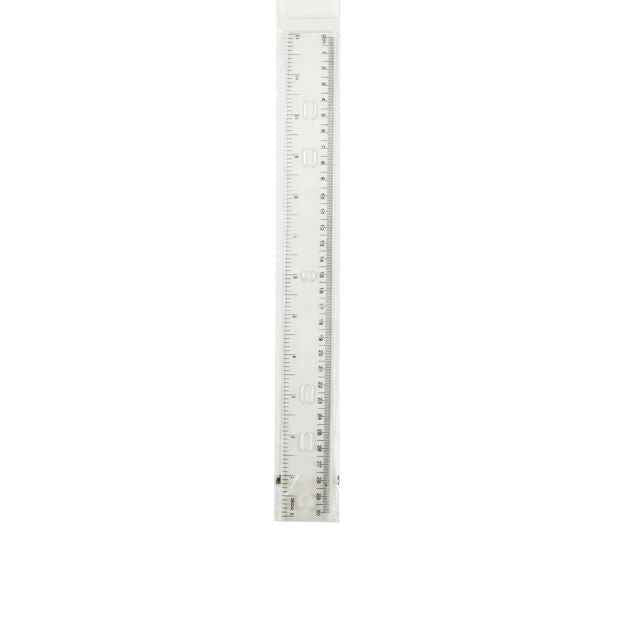 30cm Plastic Ruler - Clear Measurement Tool