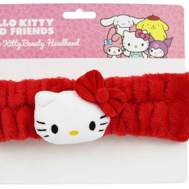 Hello Kitty and Friends Fluffy Makeup Headband - Red