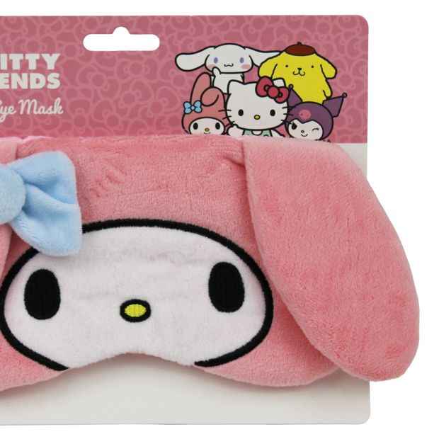 Fluffy Eye Mask for Sleep & Travel - Pink