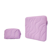 15-inch Laptop Sleeve and Tech Accessory Pouch Set - Lilac