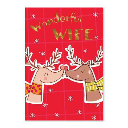 Hallmark Christmas Card - Deers Kissing