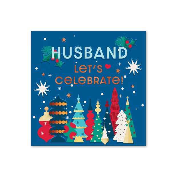 Hallmark Christmas Card for Husband: Christmas Trees