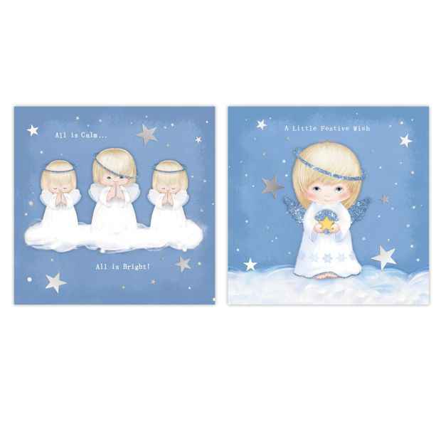10 Pack Hallmark Boxed Charity Christmas Cards - Angels