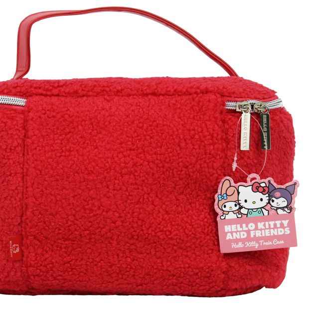 Hello Kitty and Friends Fluffy Cosmetic Train Case - Red