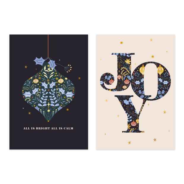 10 Pack Hallmark Boxed Charity Christmas Cards - Bauble Joy