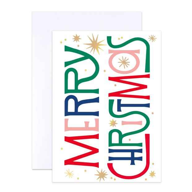 10 Pack Hallmark Boxed Charity Christmas Cards - Merry Christmas