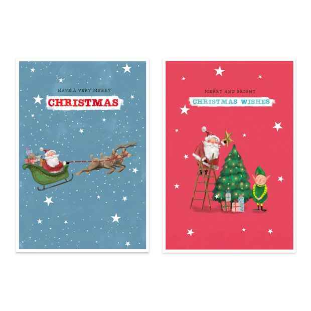 10 Pack Hallmark Boxed Charity Christmas Cards - Merry Christmas