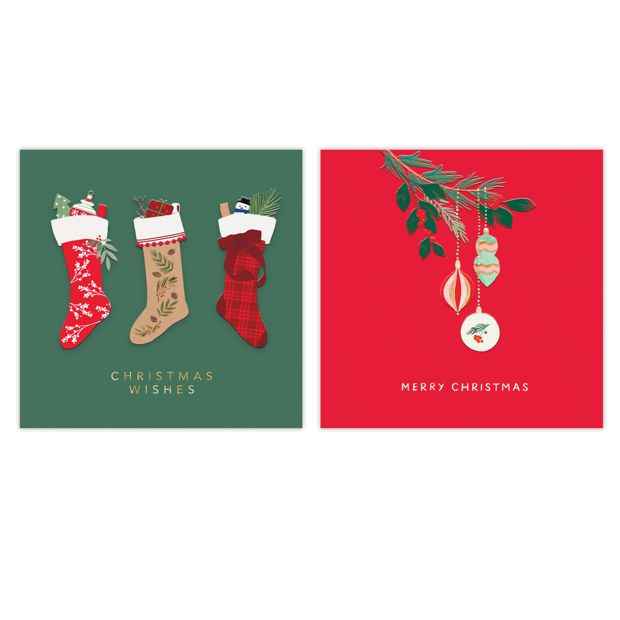 10 Pack Hallmark Boxed Charity Cards - Stocking