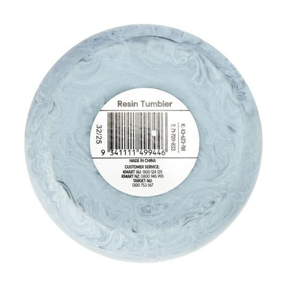 Blue Resin Bathroom Tumbler
