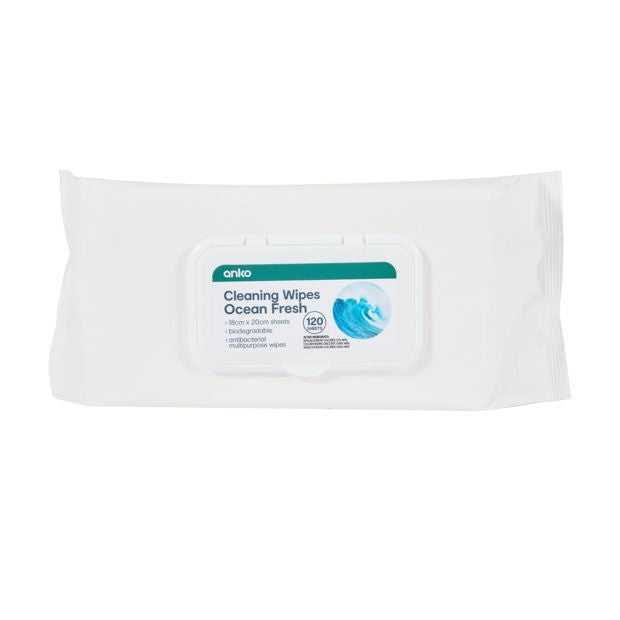 Anko 120 Pack Cleaning Wipes, Fresh