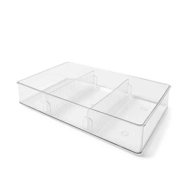 Anko Large Drawer Organiser, Clear