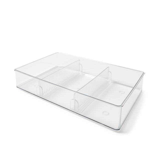 Anko Large Drawer Organiser, Clear